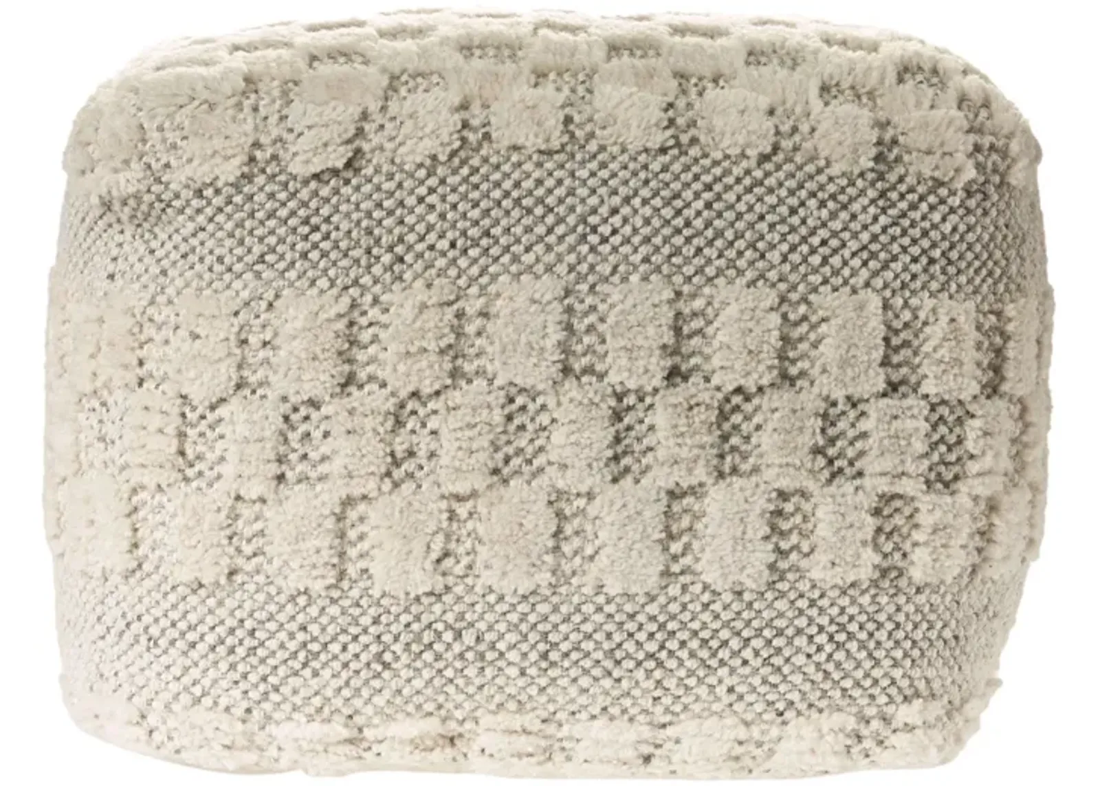 Wool Ottoman - Beige