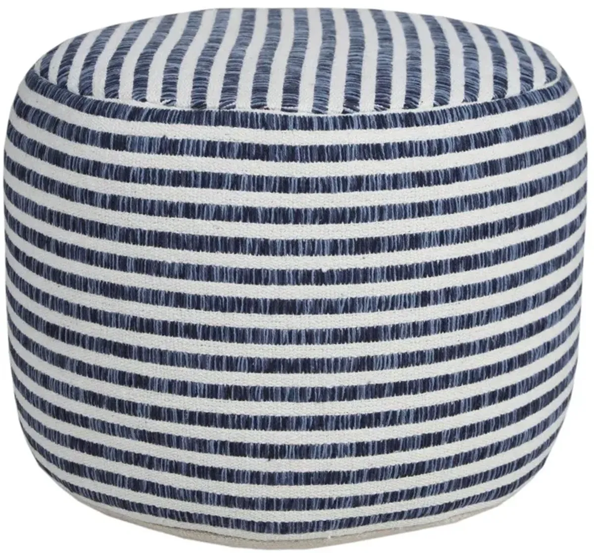 Cotton Ottoman Round - Blue