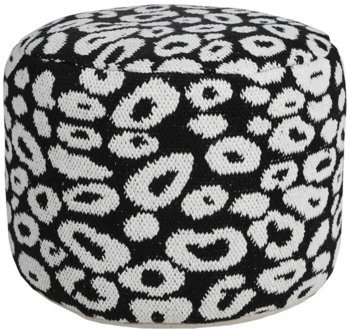 Blend Cotton Ottoman - Black