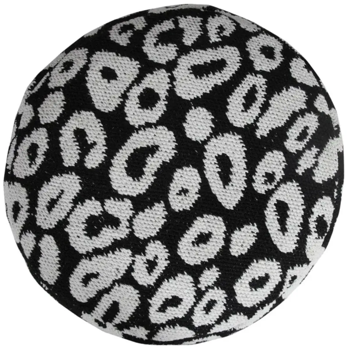 Blend Cotton Ottoman - Black