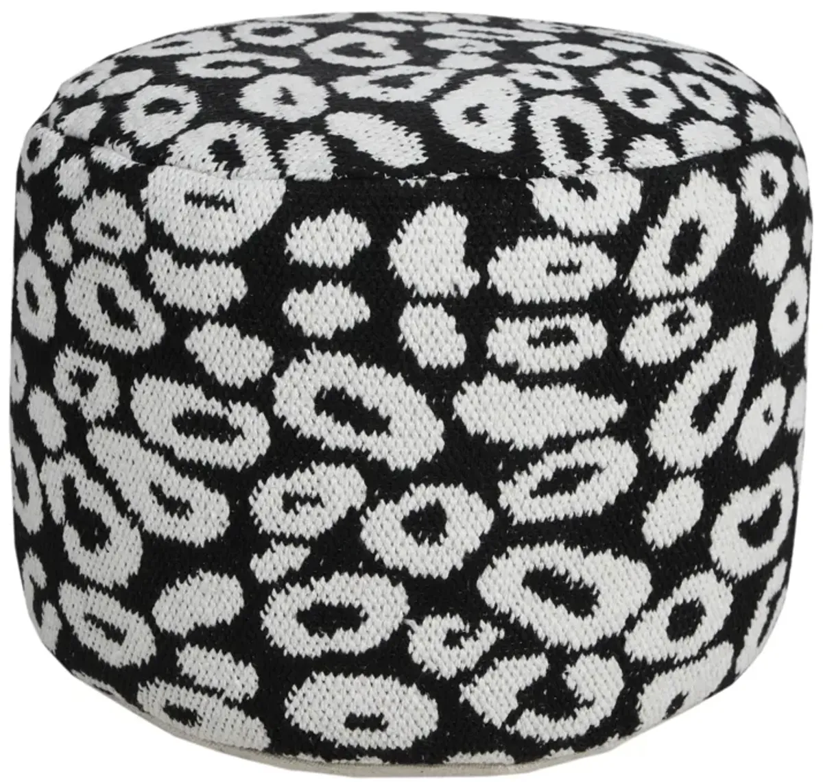 Blend Cotton Ottoman - Black