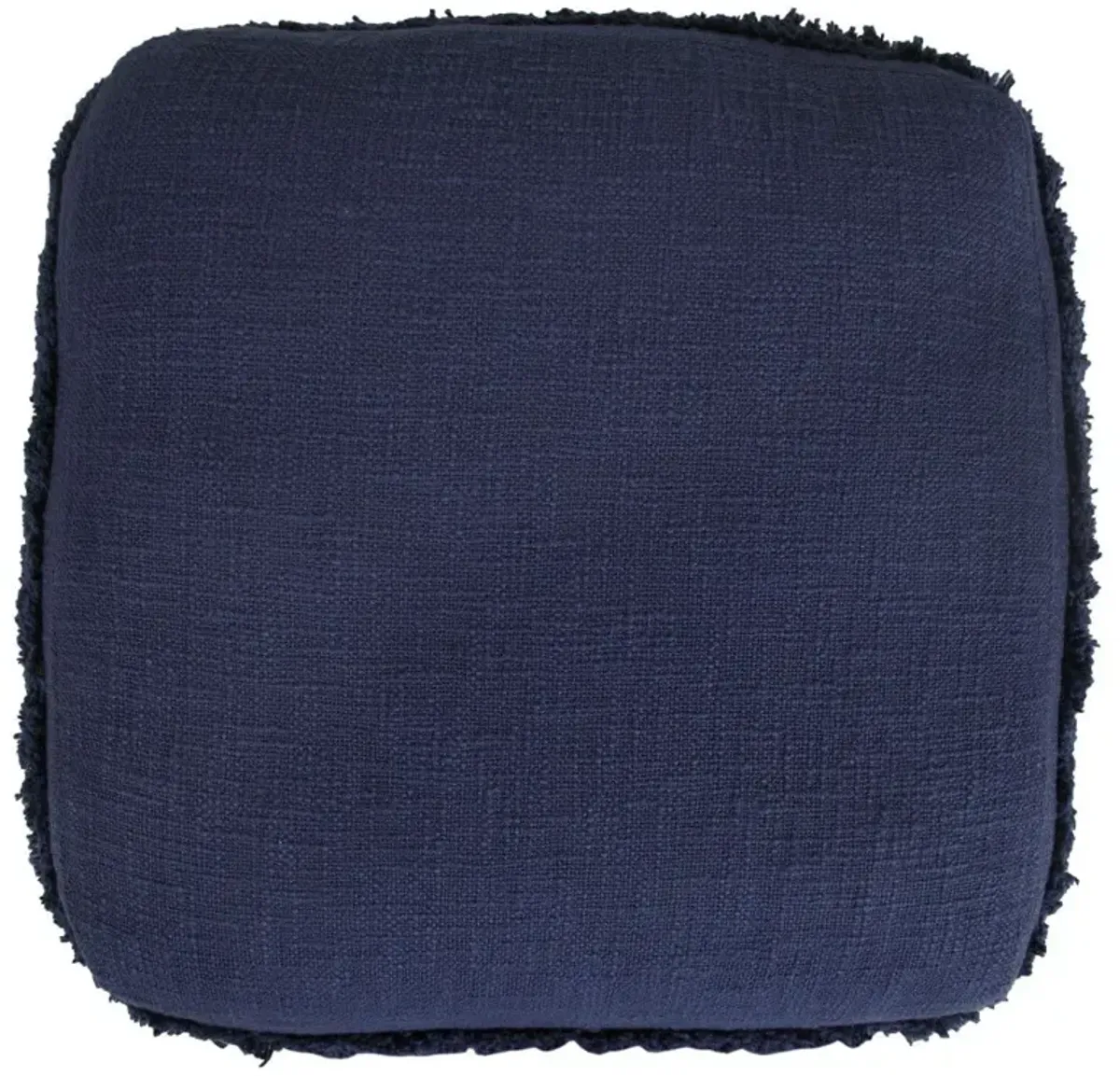 Cotton Square Ottoman 18" - Blue