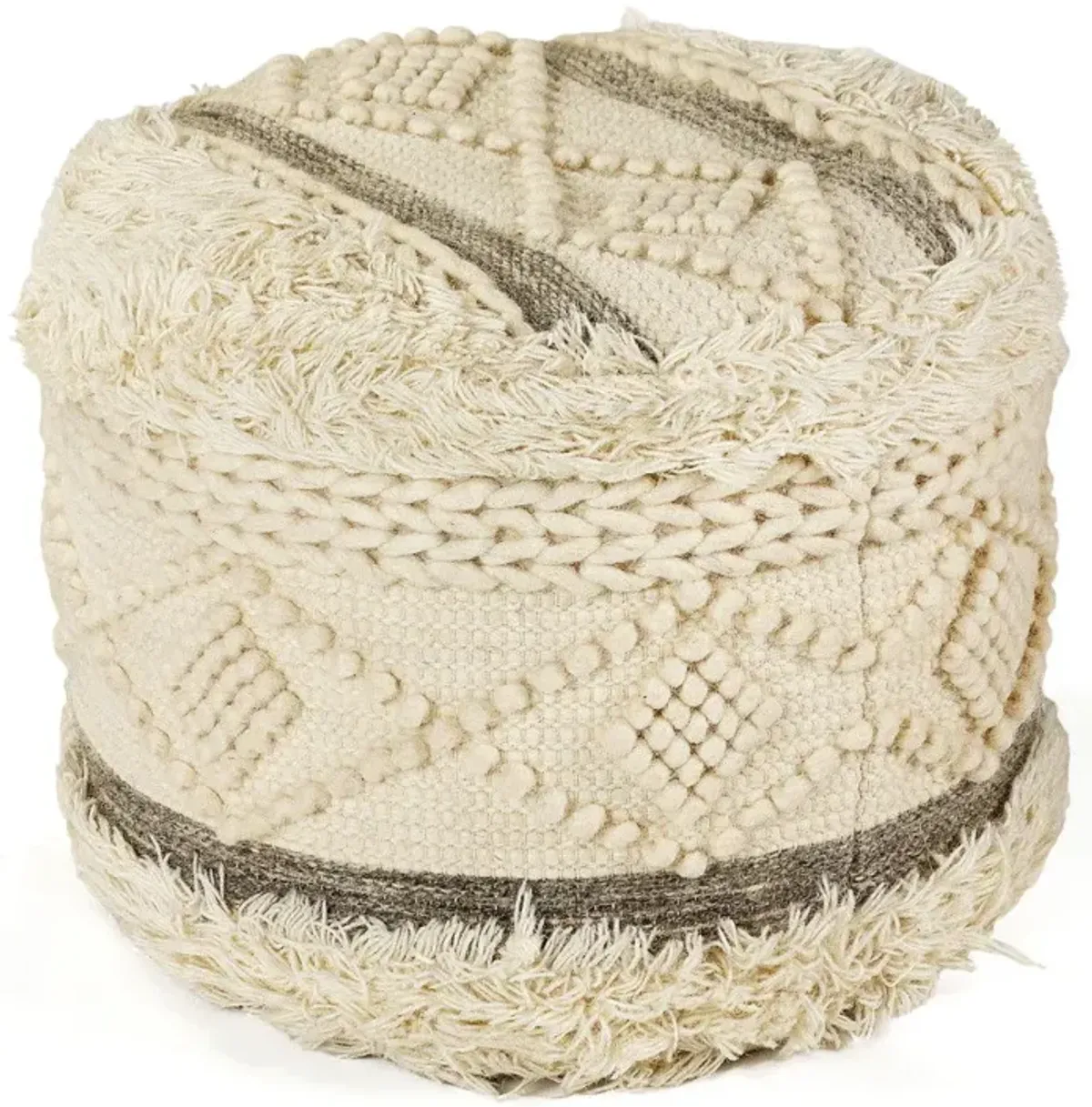 Wool Ottoman - Cream