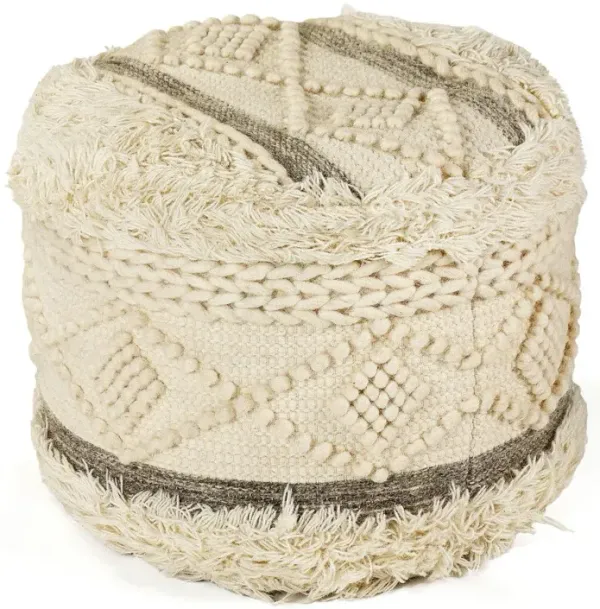 Wool Ottoman - Cream