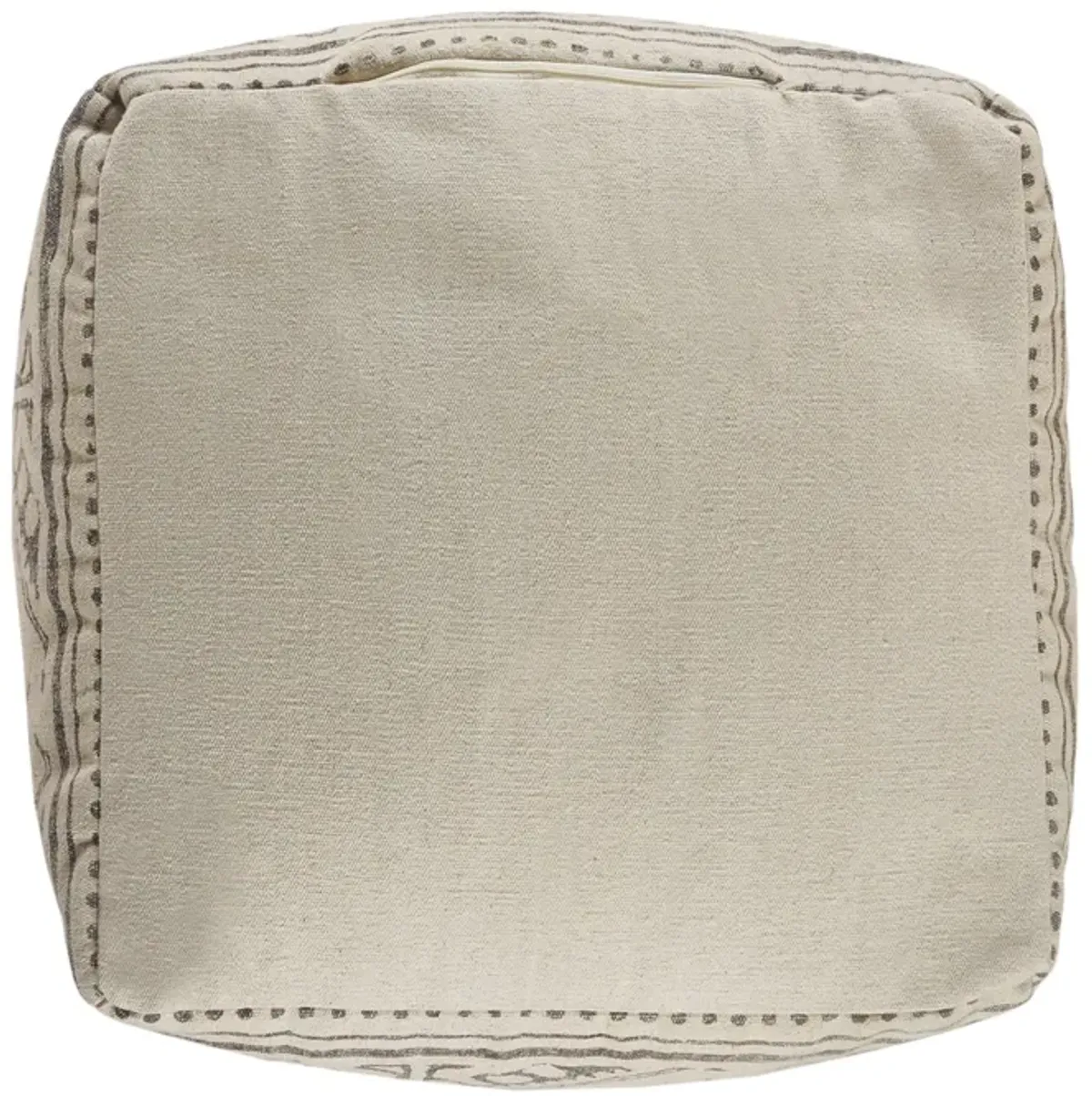 Cotton Ottoman Square - Beige