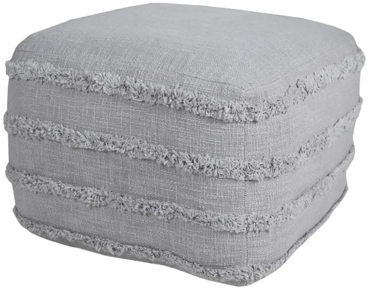 Cotton Ottoman - Gray