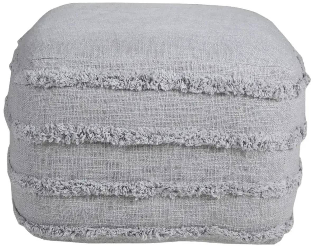 Cotton Ottoman - Gray