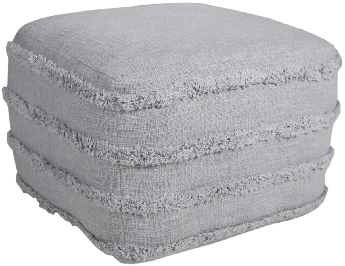 Cotton Ottoman - Gray