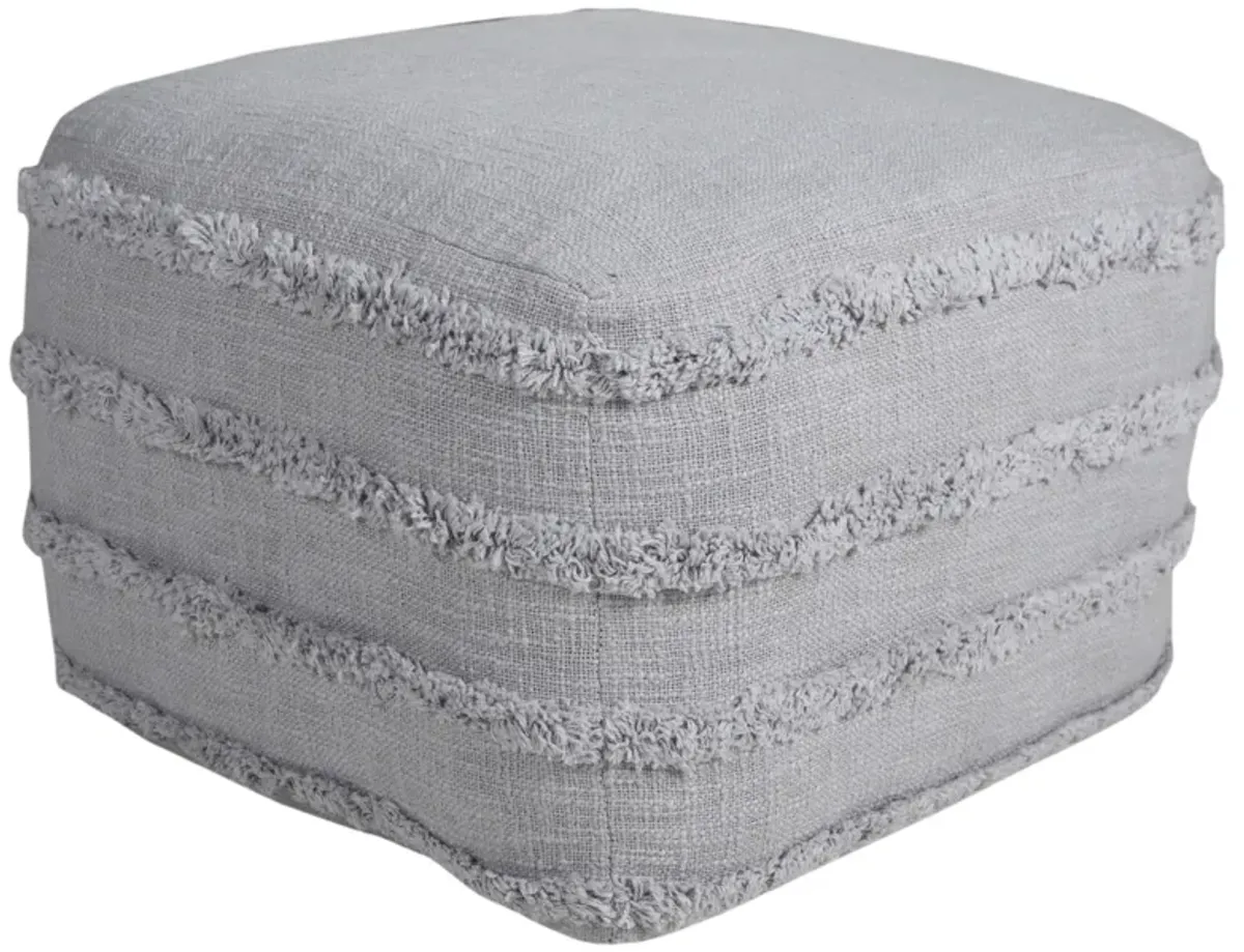 Cotton Ottoman - Gray