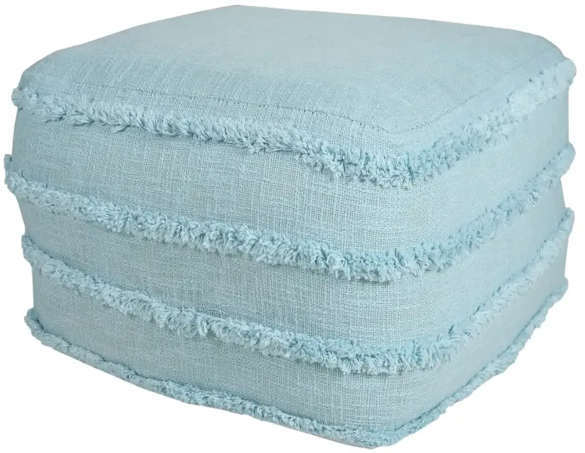 Cotton Ottoman - Light Blue