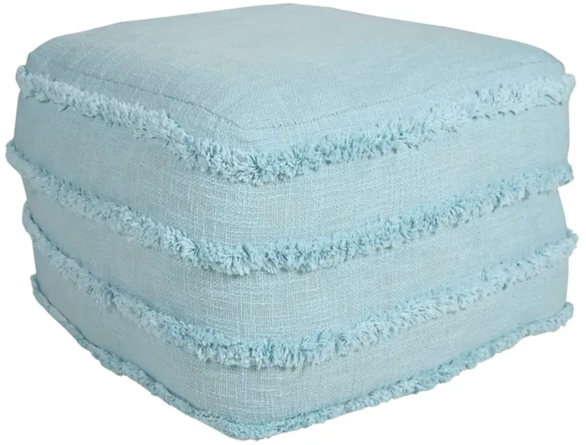 Cotton Ottoman - Light Blue