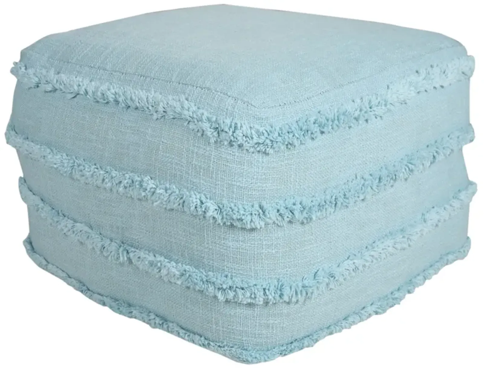 Cotton Ottoman - Light Blue