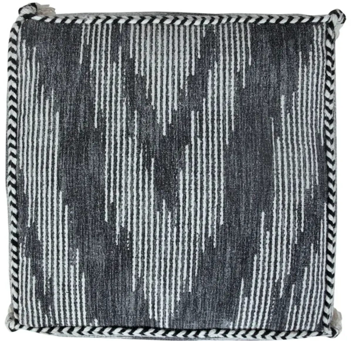 Cotton Ottoman Square - Gray