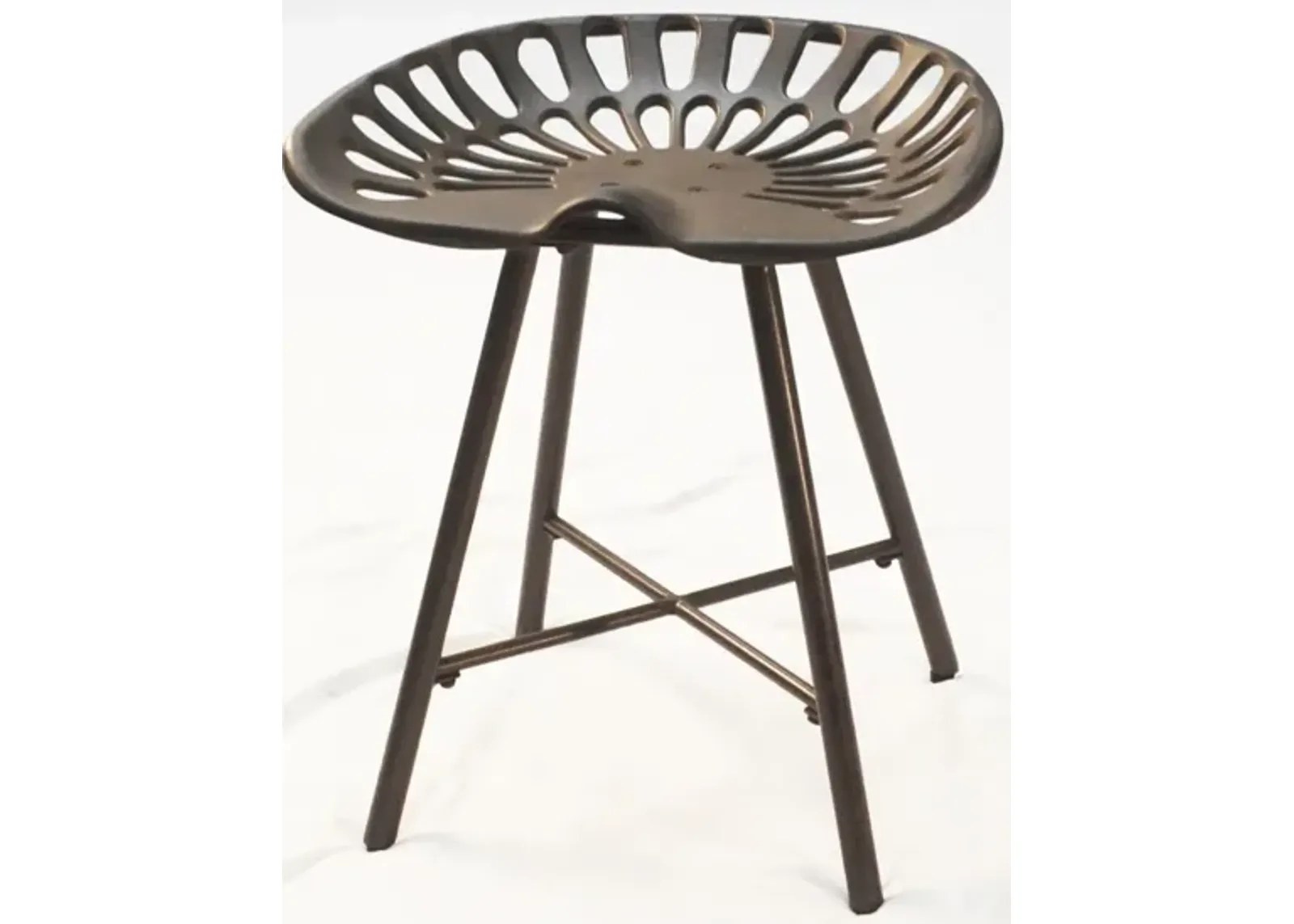 Backless Stool 18" - Copper - Metal