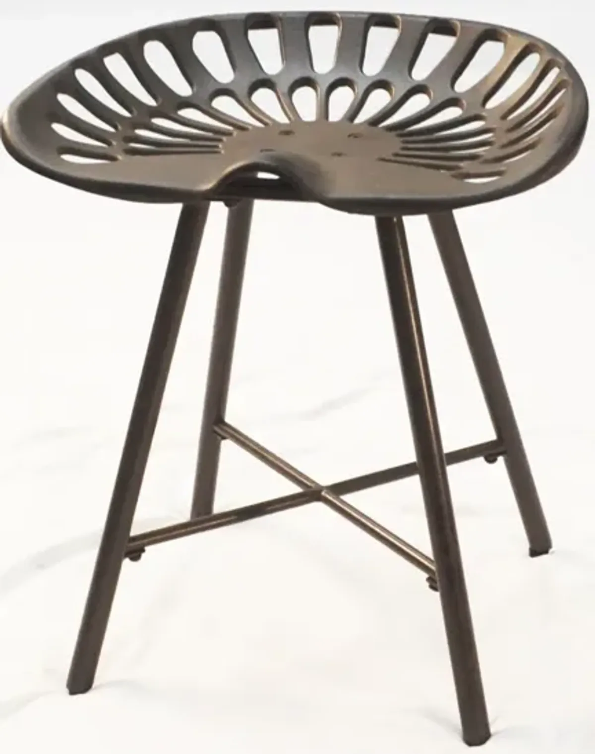 Backless Stool 18" - Copper - Metal