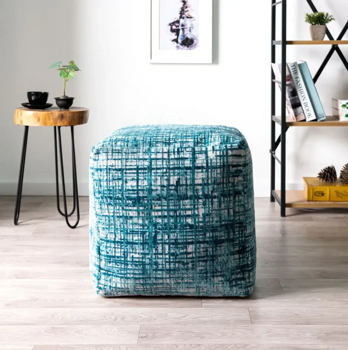 Blend Ottoman Polyester - Blue