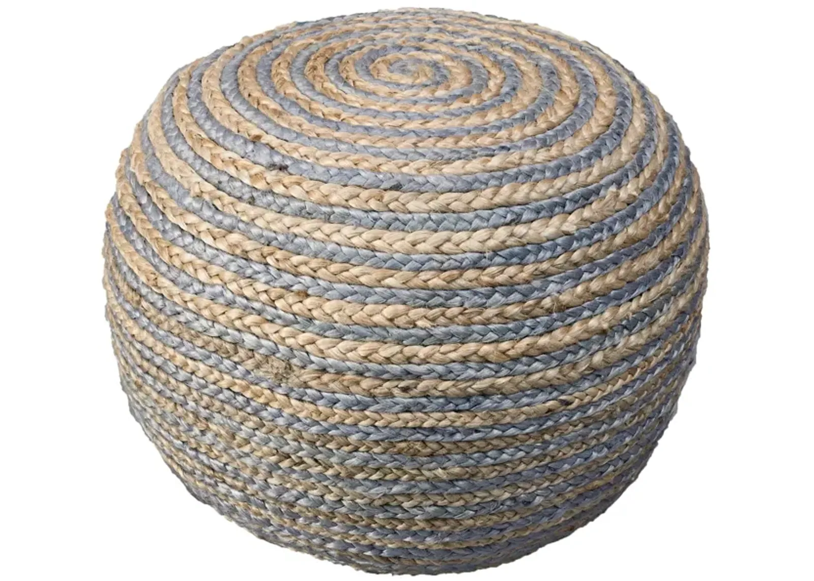 Jute Ottoman - Gray