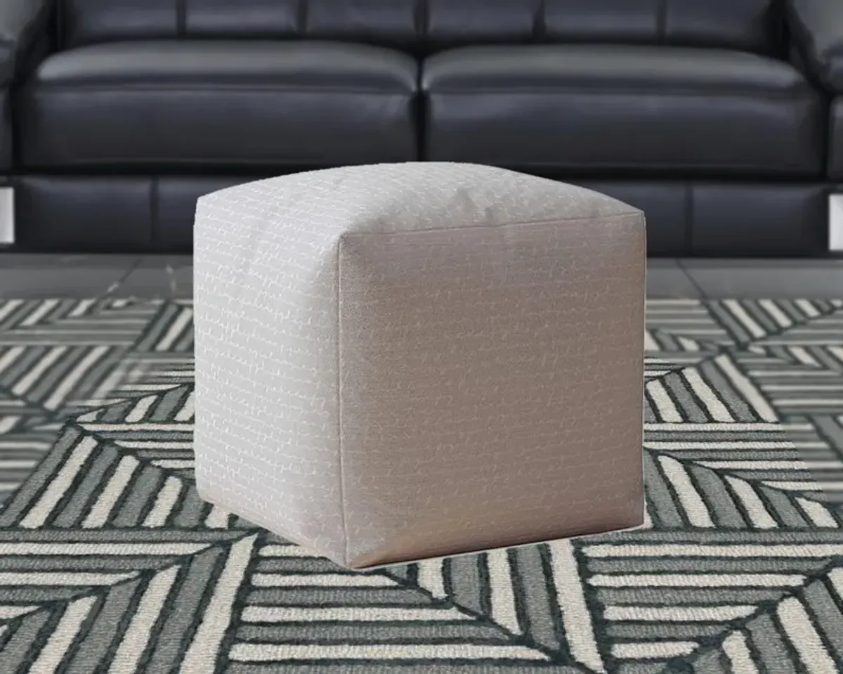 Cotton Pouf Cover - Gray