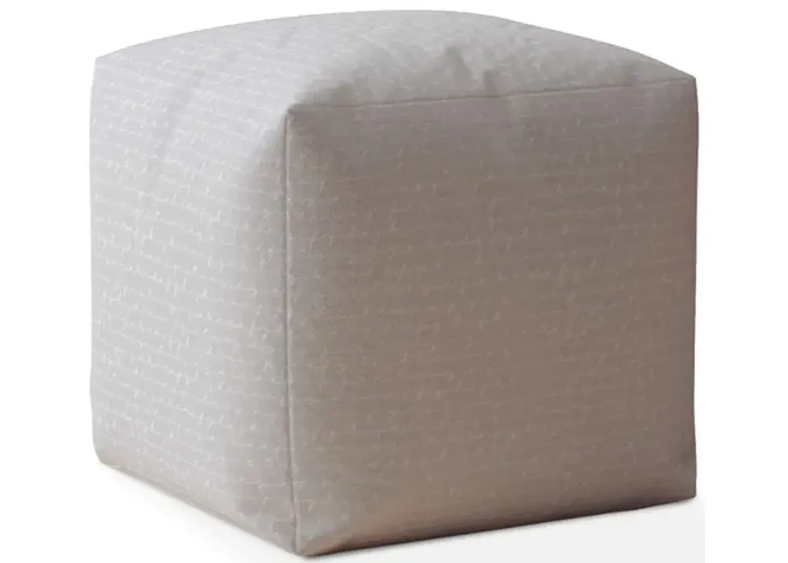 Cotton Pouf Cover - Gray