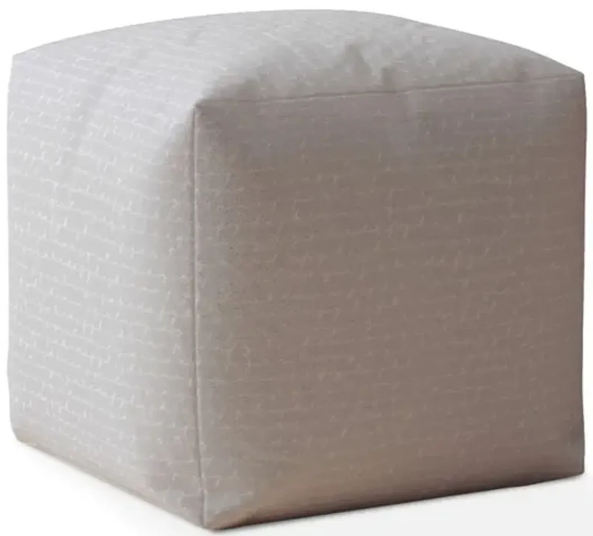 Cotton Pouf Cover - Gray