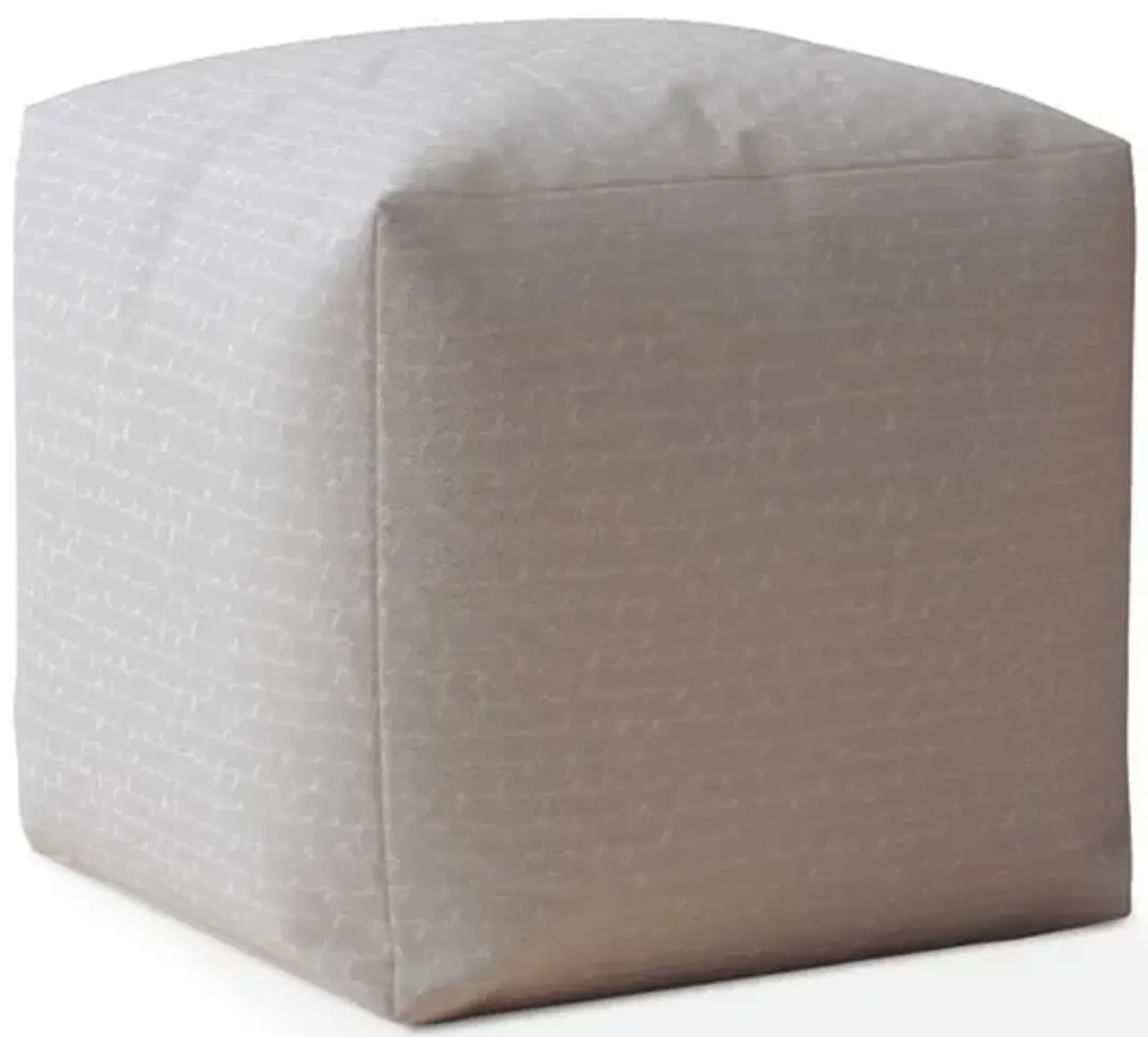 Cotton Pouf Cover - Gray