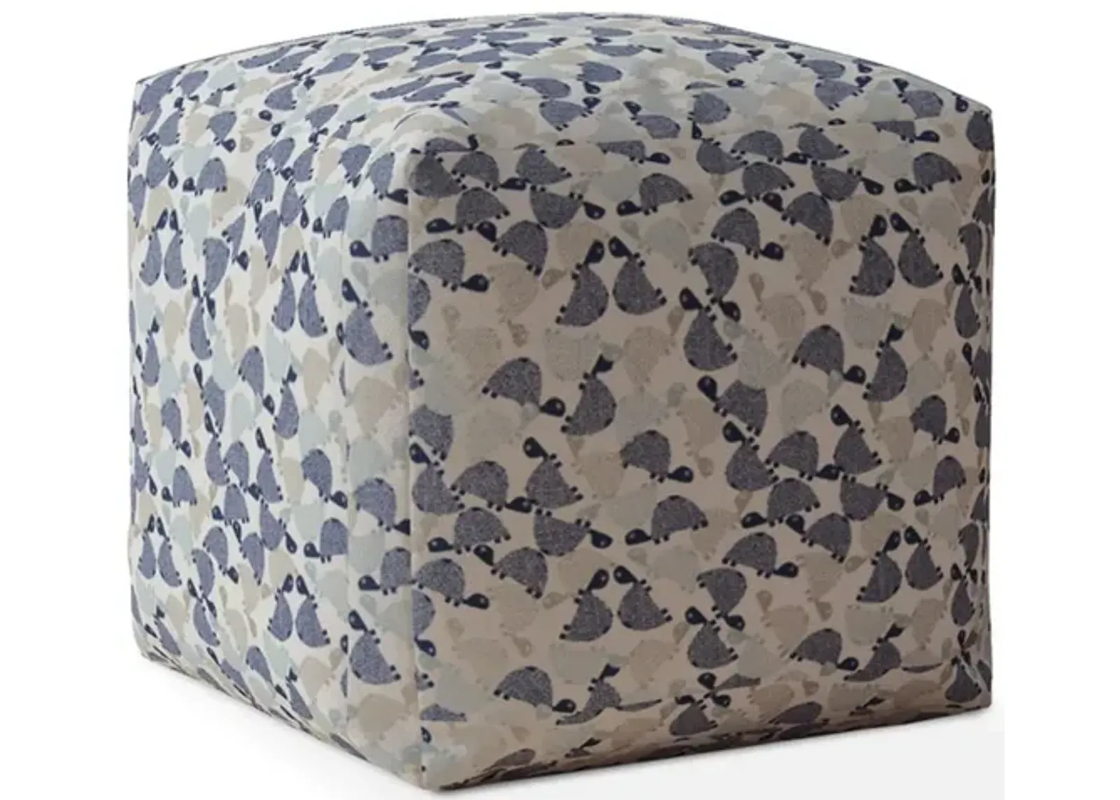 Cotton Turtle Pouf Cover - Beige