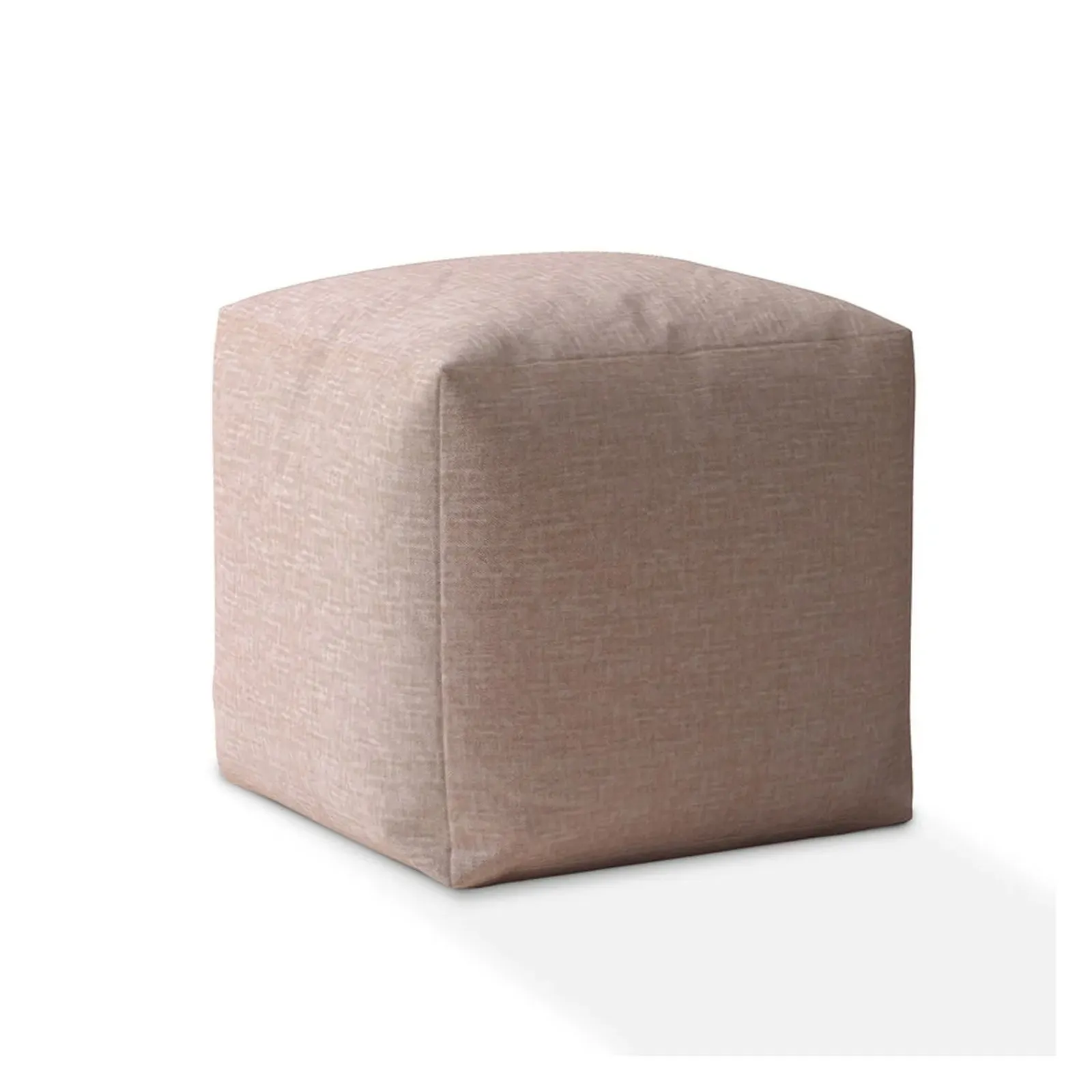 Cotton Pouf Cover - Pink