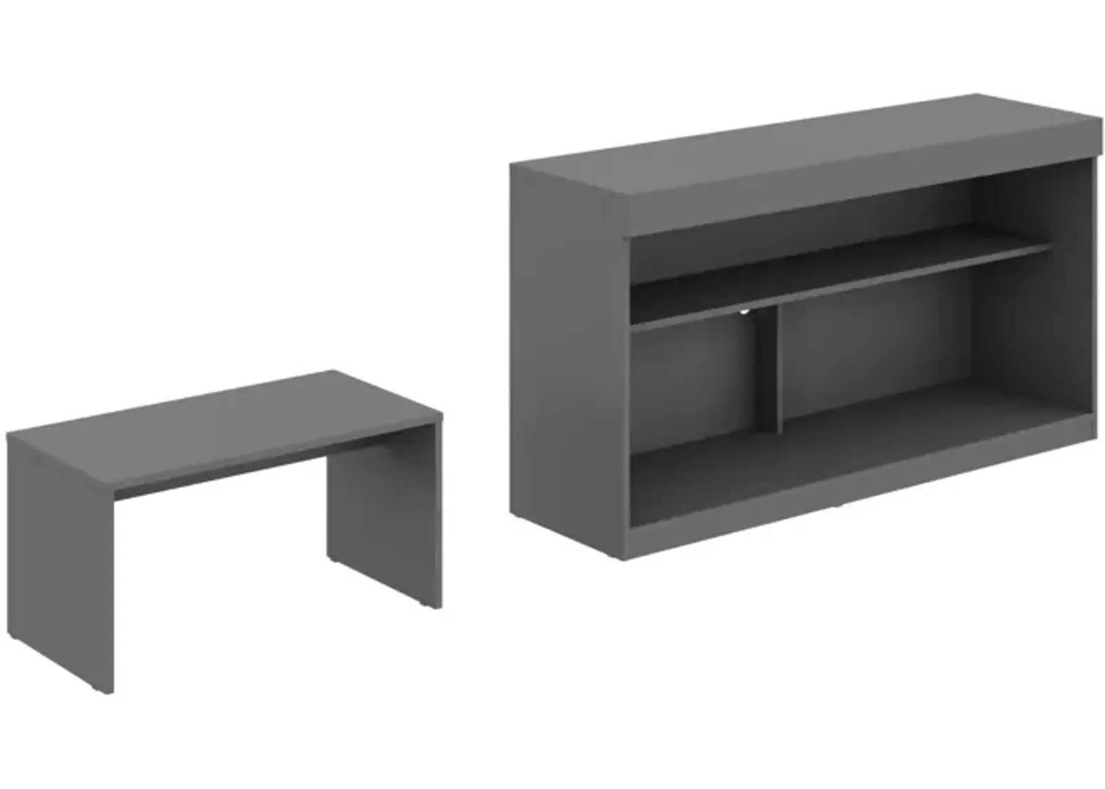 Solid Console Table - Graphite