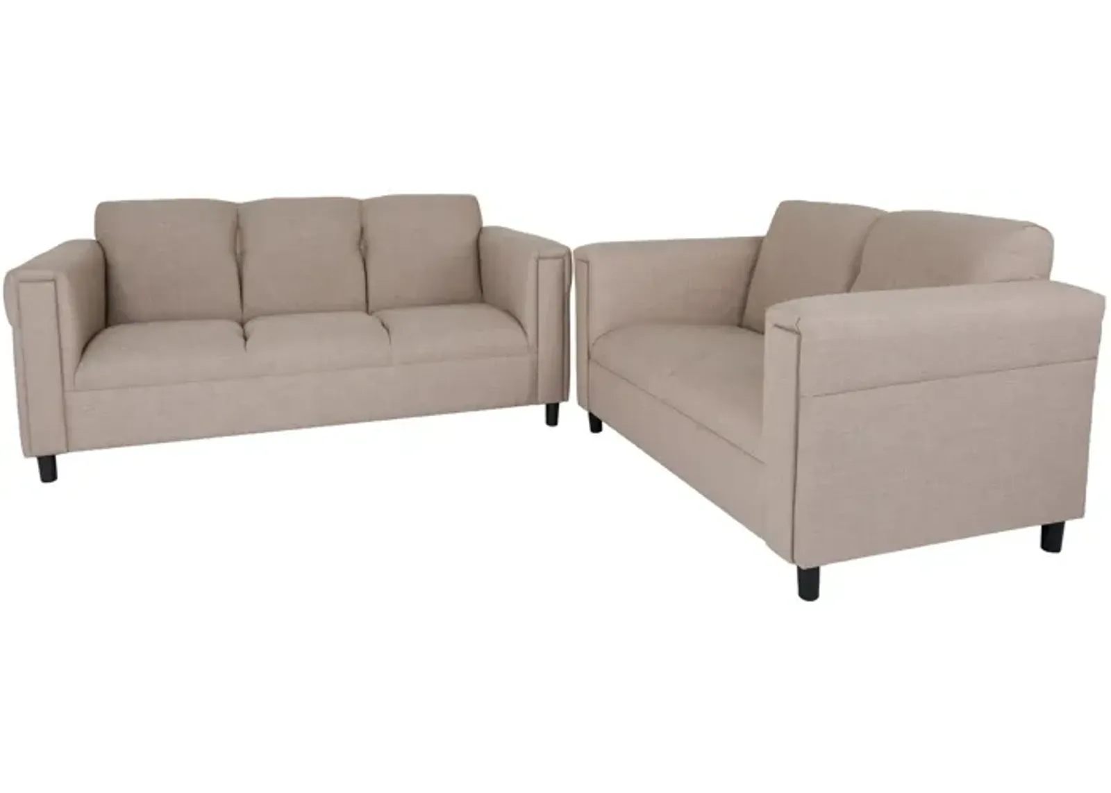 2 Piece Five Person Seating Set - Deep Taupe