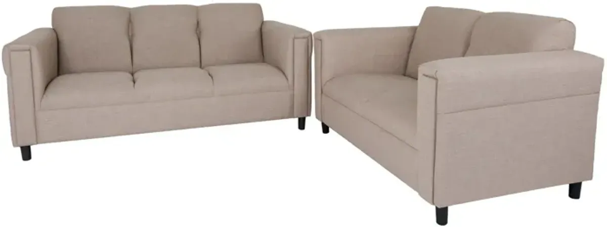 2 Piece Five Person Seating Set - Deep Taupe