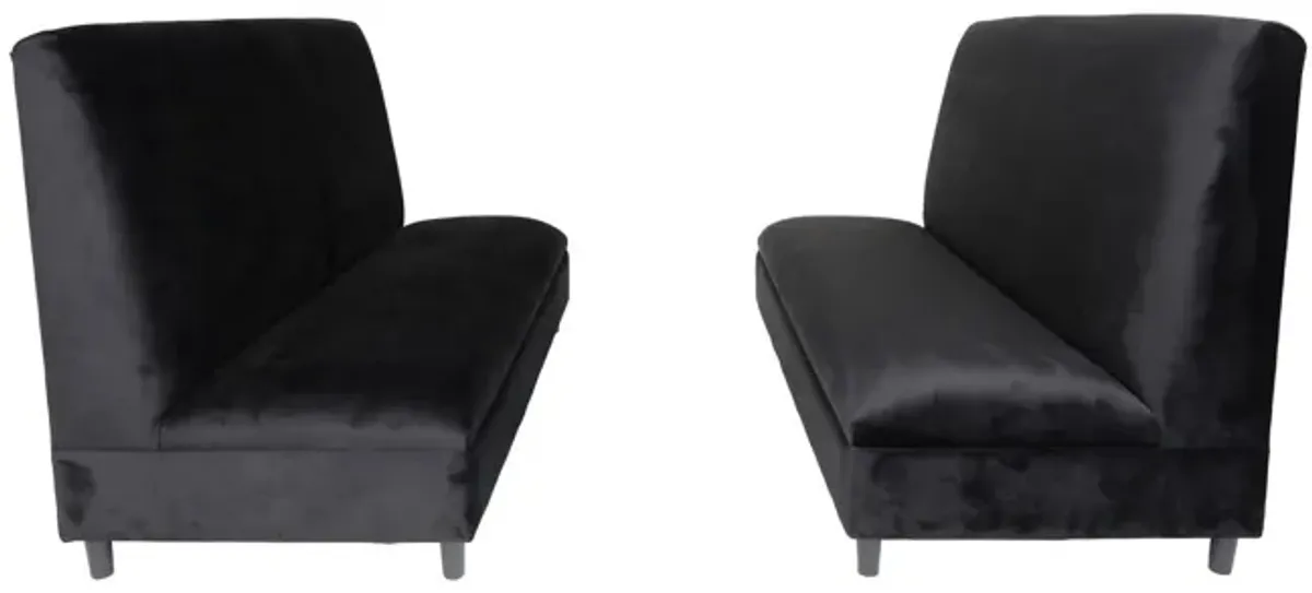 Two Piece Seating Set - Black