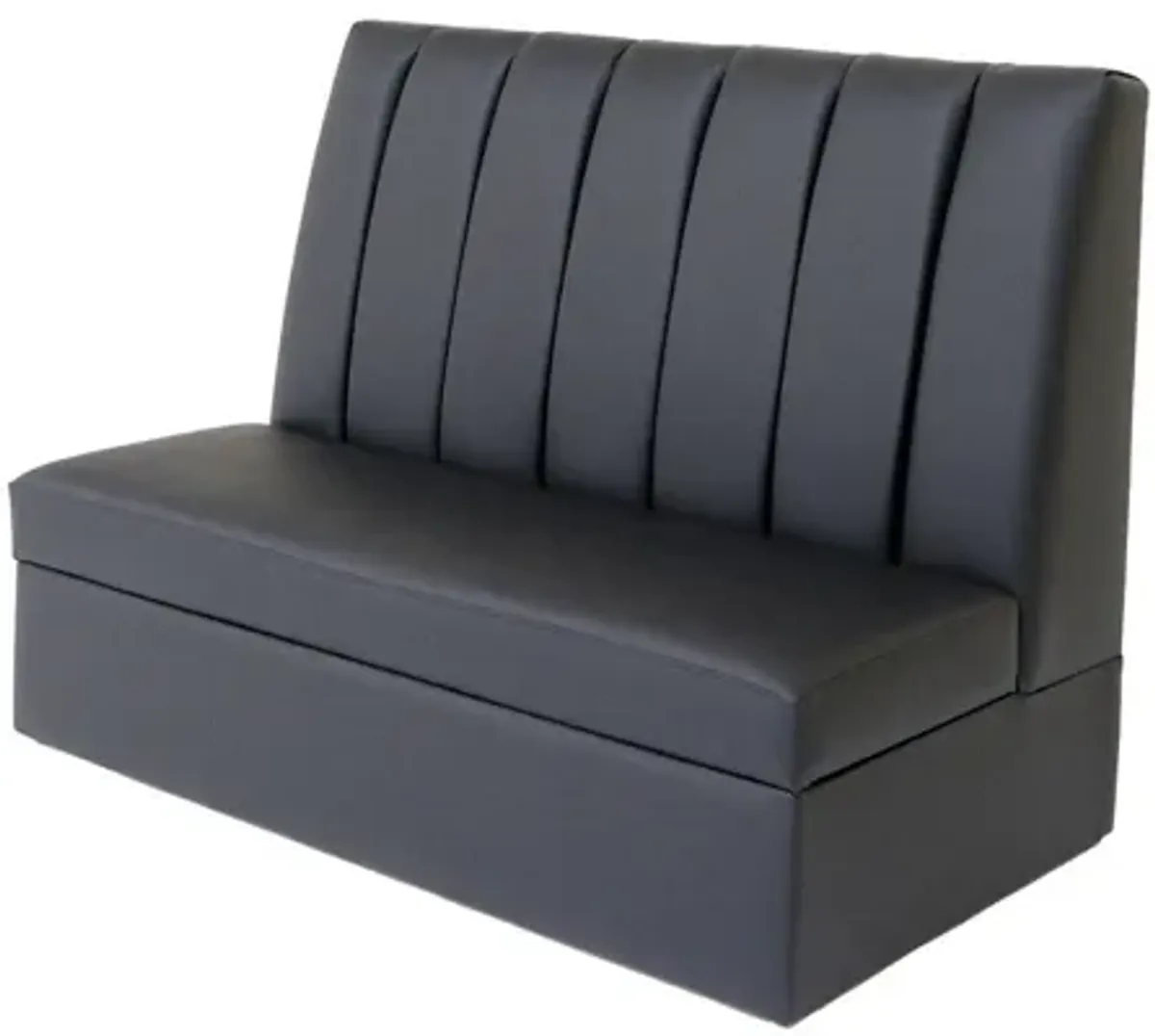 Loveseat Faux Leather - Black