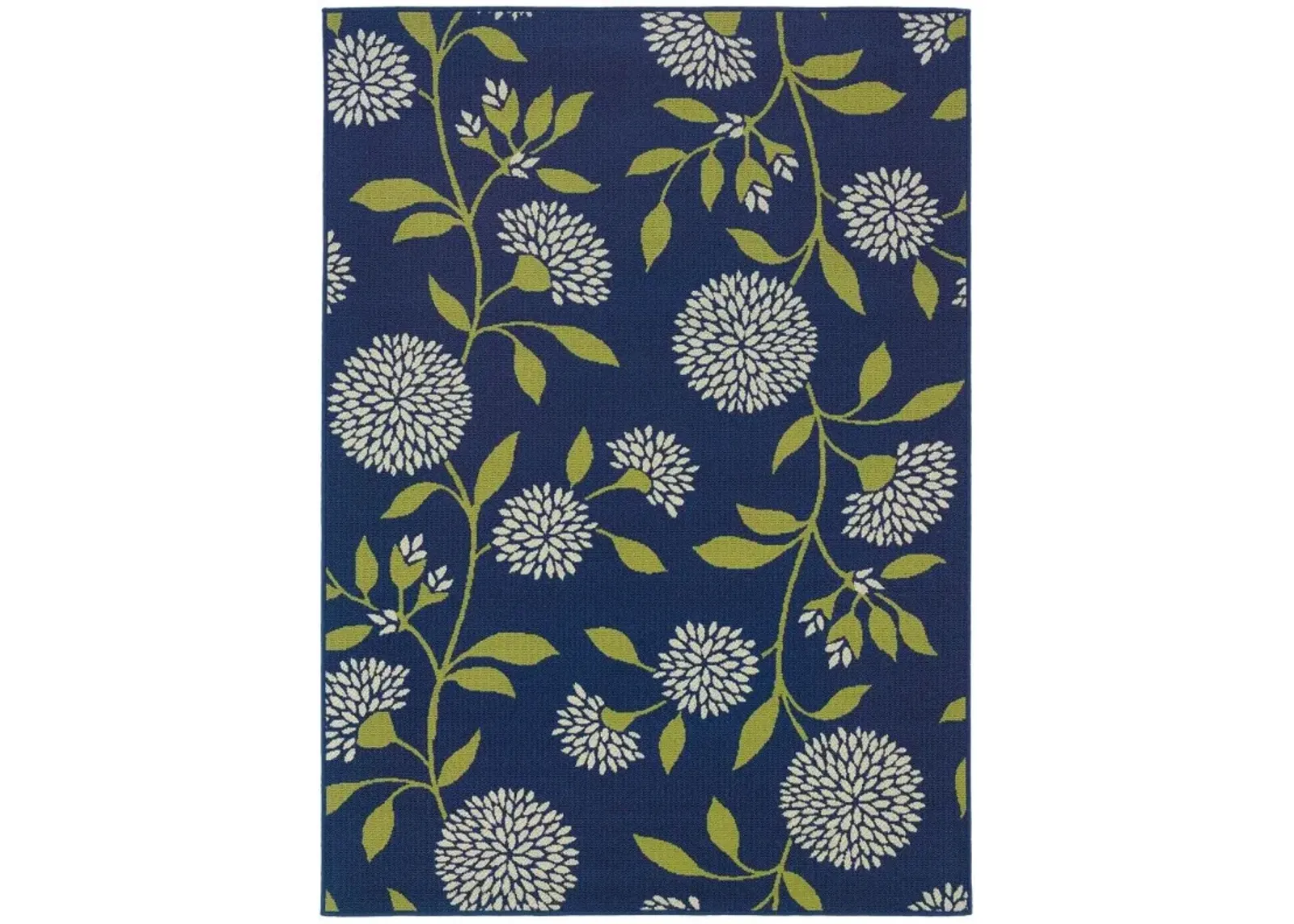 Floral Indoor / Outdoor Area Rug - Blue / Green