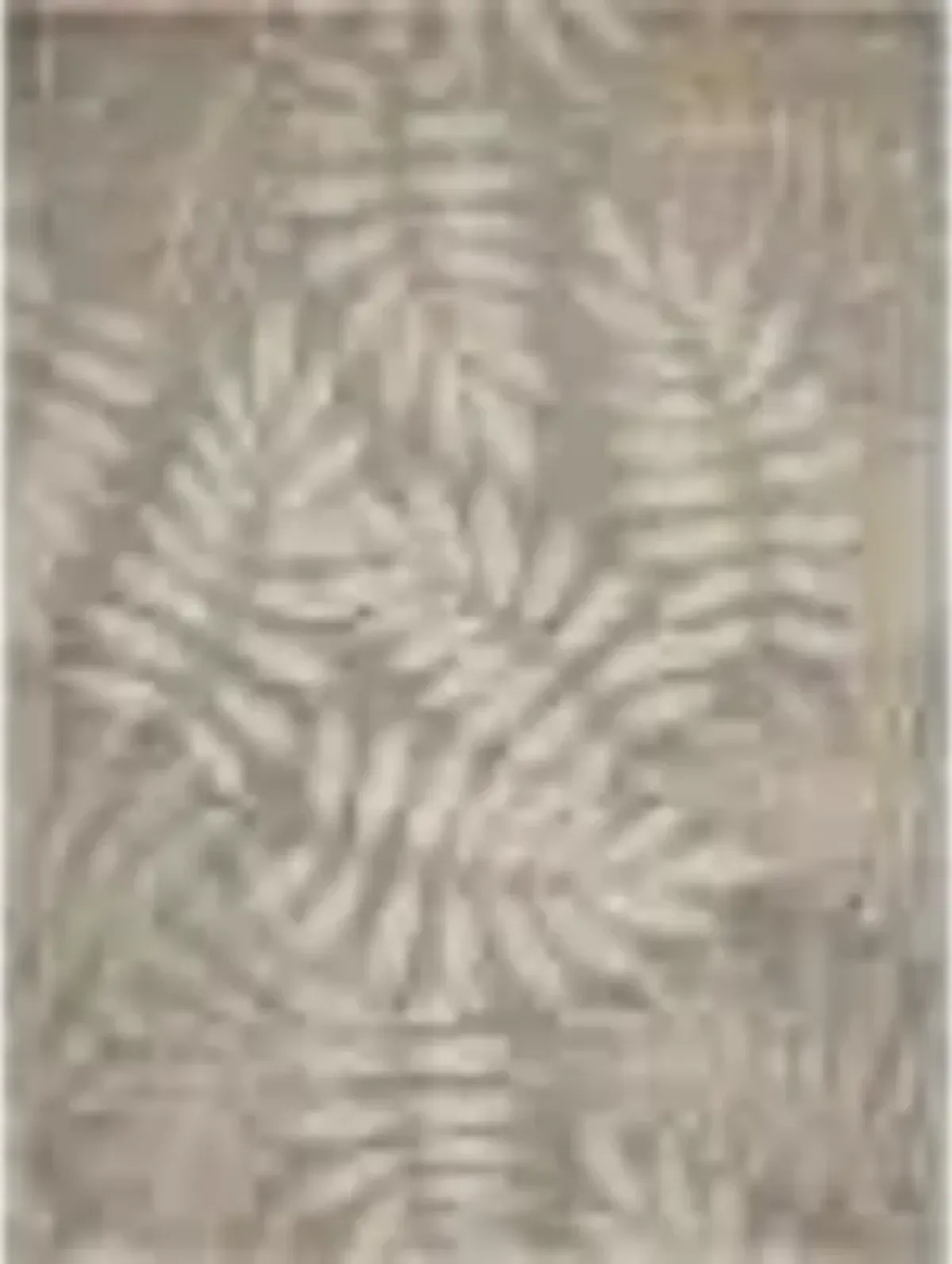 5' X 8' Floral Outdoor / Indoor Area Rug - Gray / Ivory