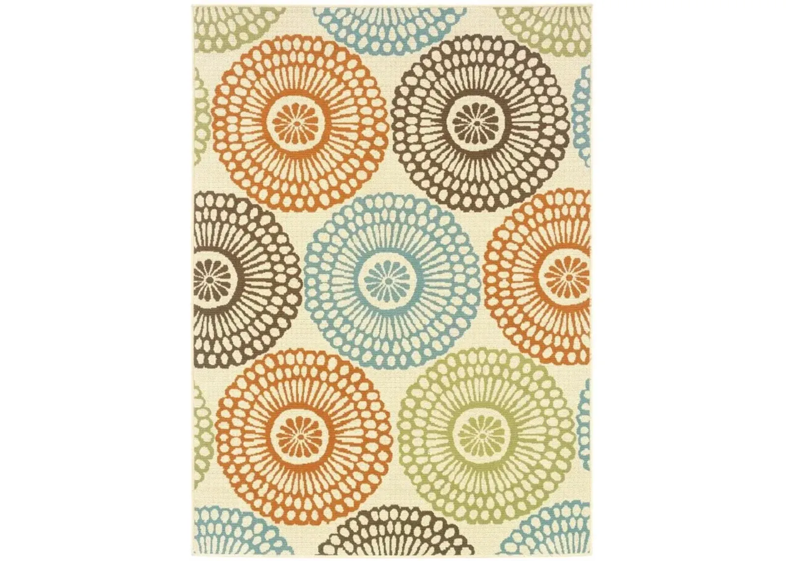 7' X 10' Indoor / Outdoor Area Rug - Beige