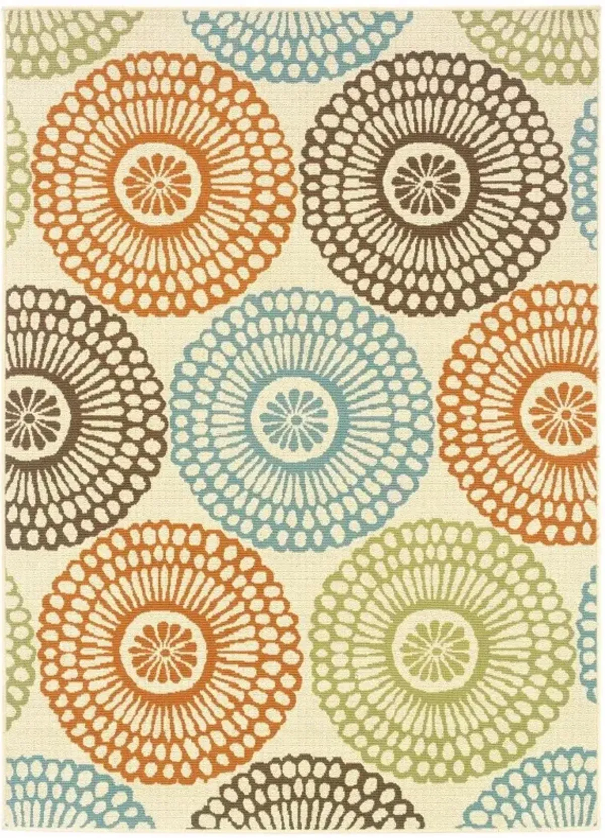 7' X 10' Indoor / Outdoor Area Rug - Beige