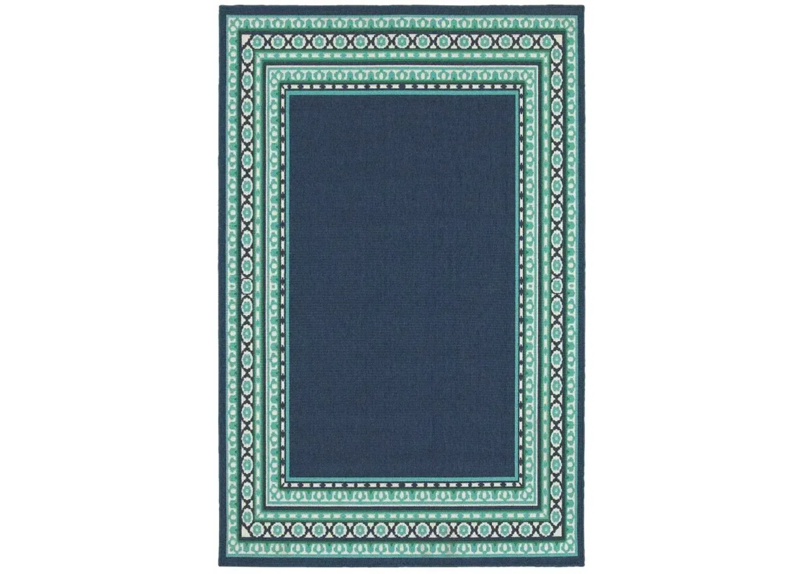 2' X 3' Indoor Outdoor Area Rug - Blue