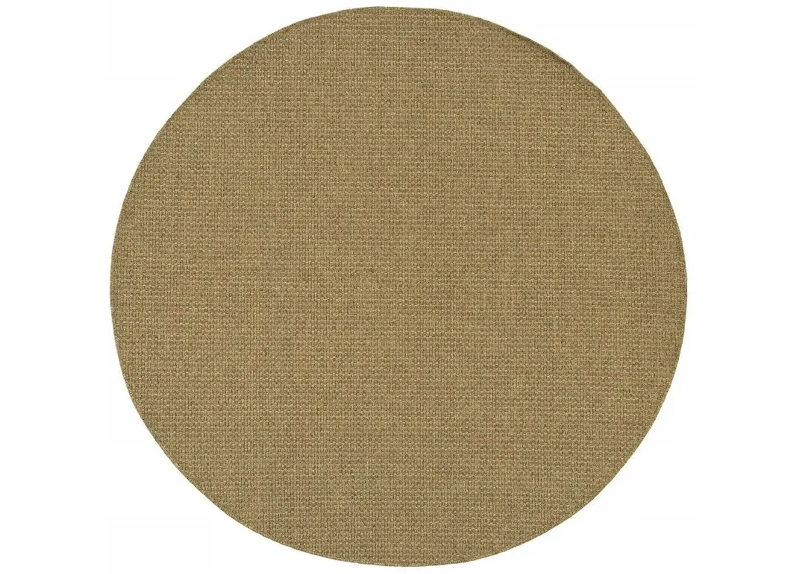 8' X 8' Indoor / Outdoor Area Rug - Tan