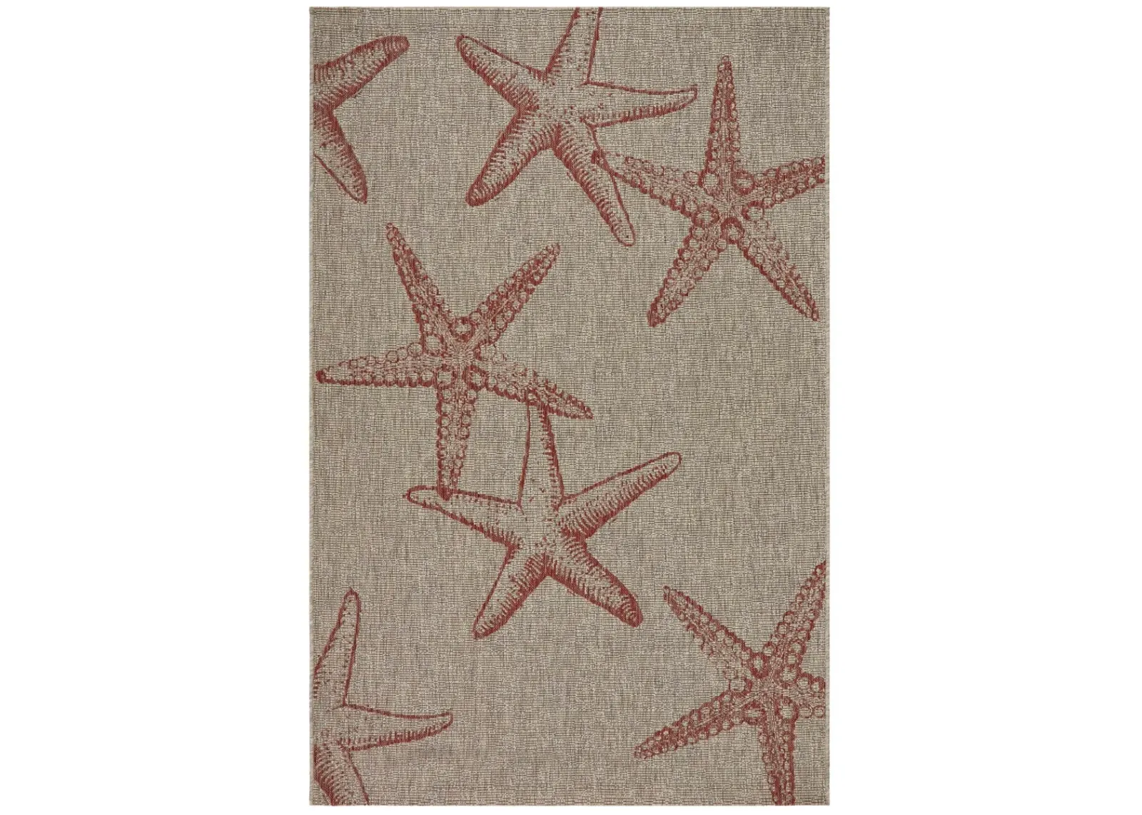 8' X 9' Indoor / Outdoor Area Rug - Beige