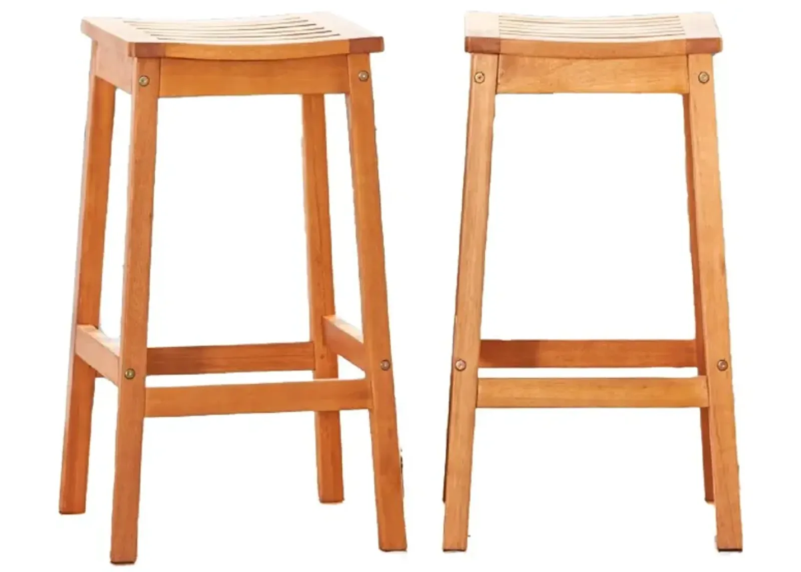 Wood Patio Dining Stool - Natural