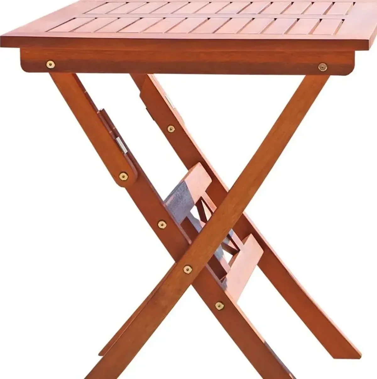 Square Solid Wood Folding - Brown