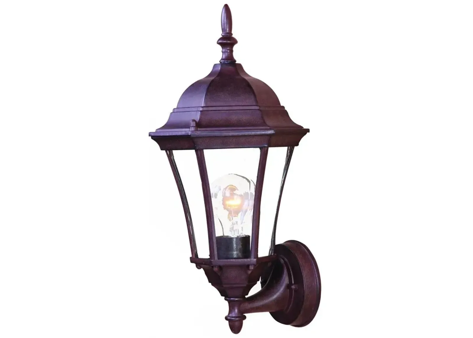 Carousel Lantern Wall Light - Dark Brown