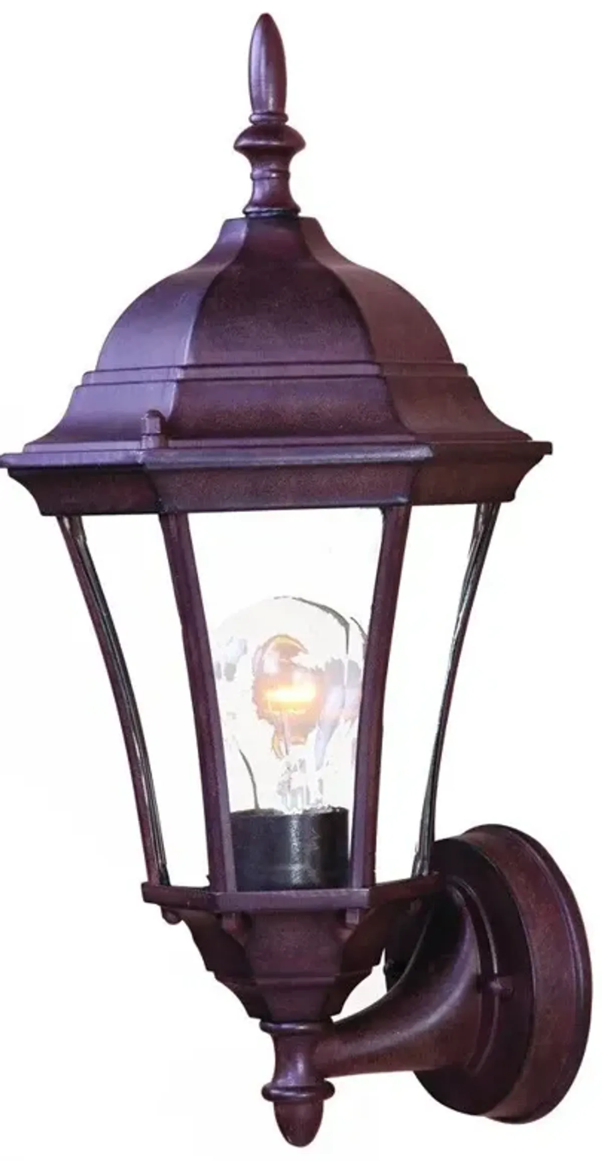 Carousel Lantern Wall Light - Dark Brown