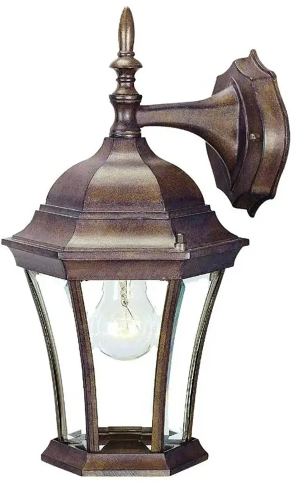 Hanging Carousel Lantern Wall Light - Dark Brown