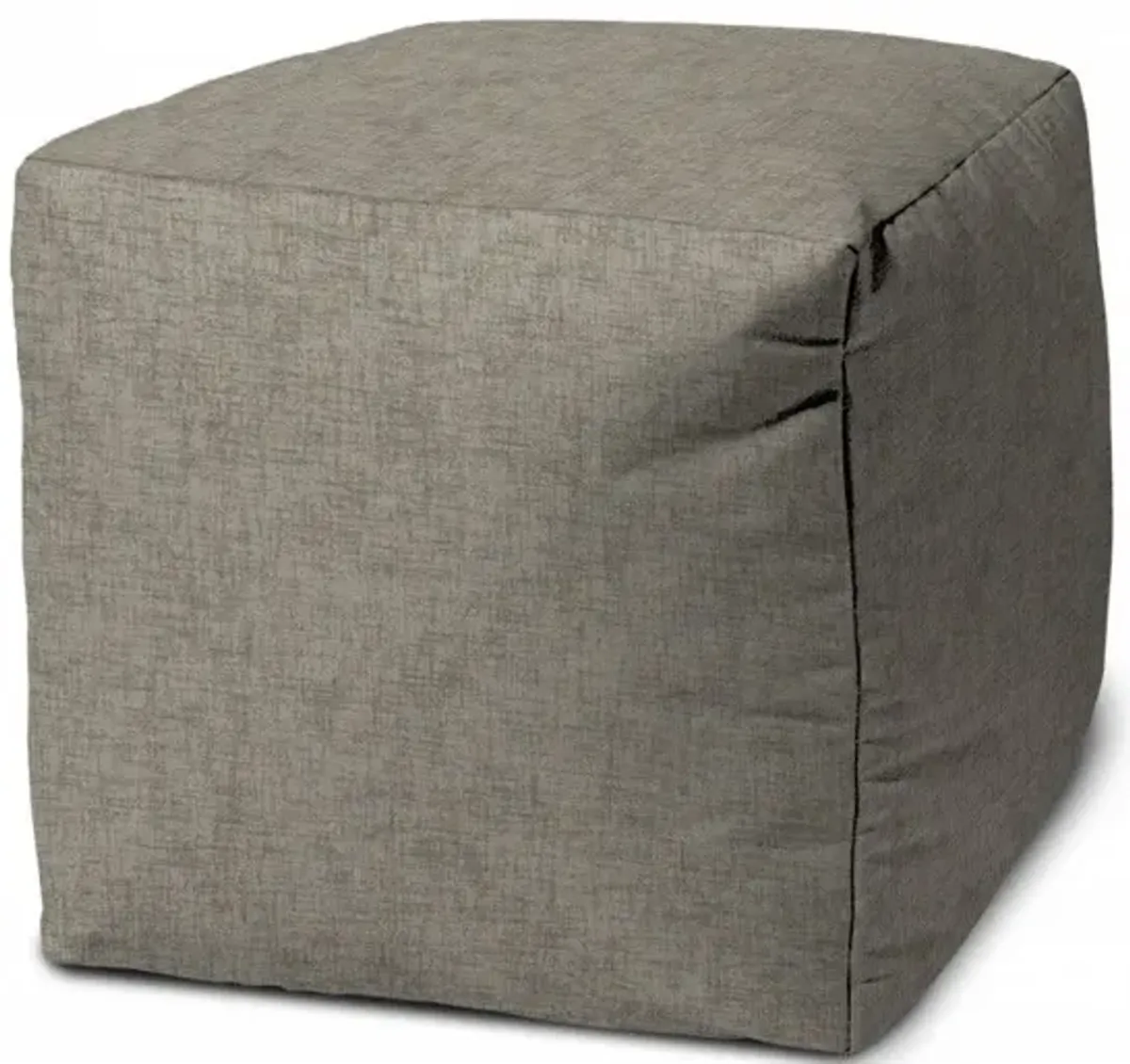 Cube Indoor Outdoor Pouf Cover - Taupe