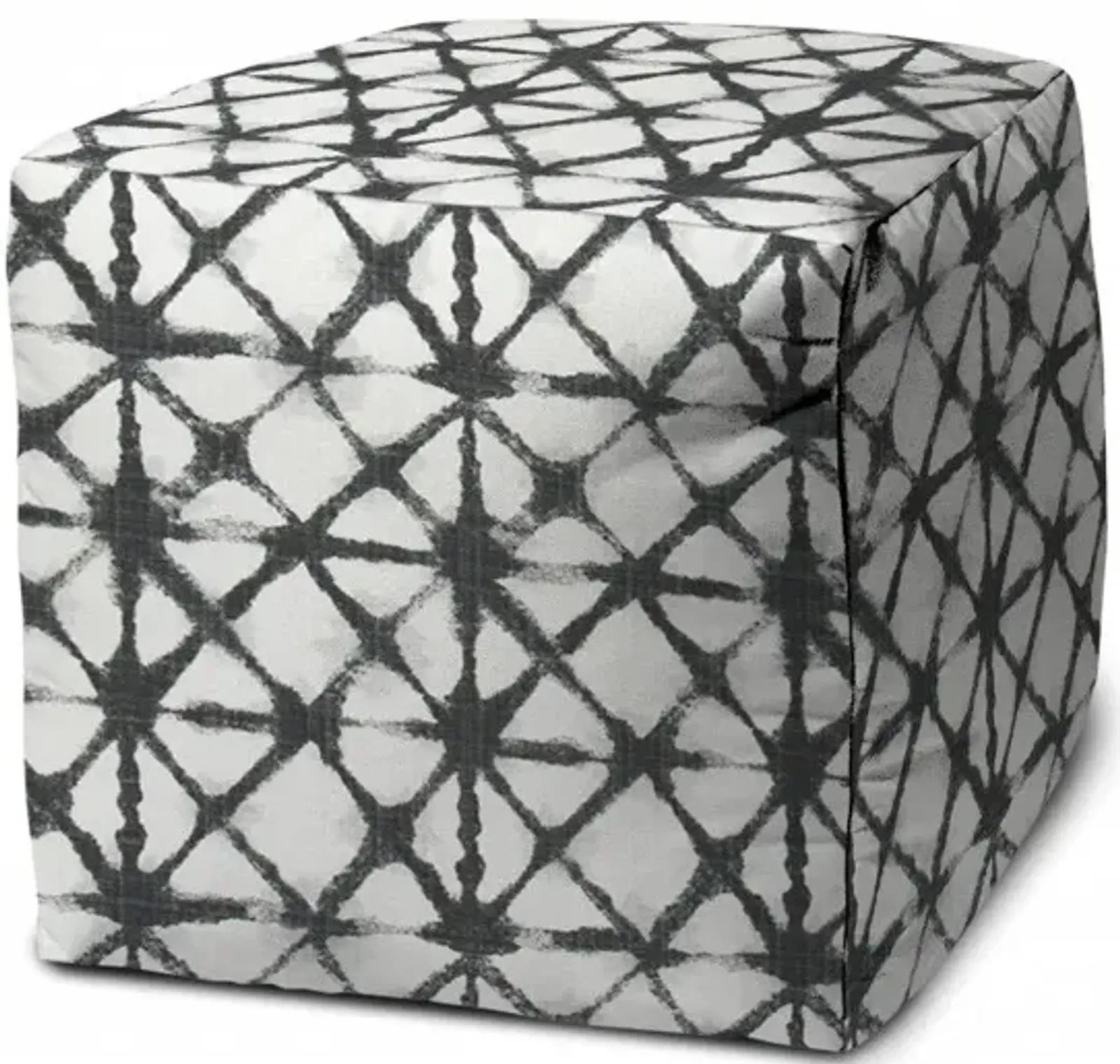 Cube Indoor / Outdoor Pouf Cover - Gray