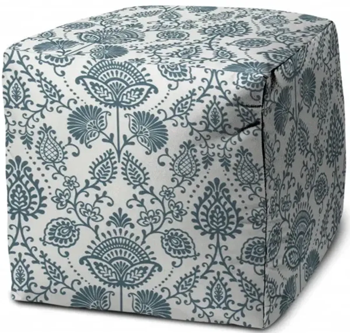 Cube Indoor / Outdoor, Pouf Cover - Blue