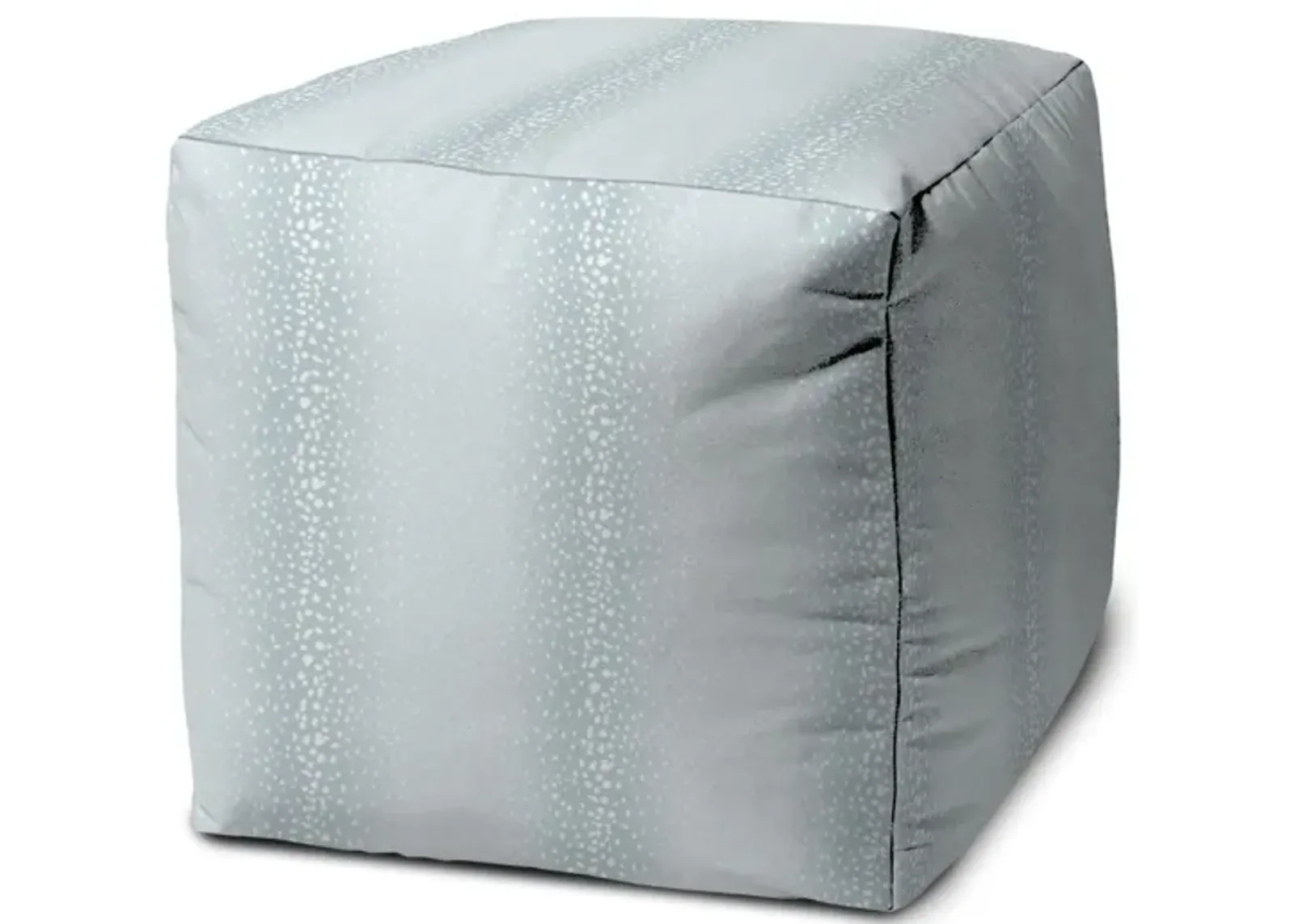 Cube Indoor Outdoor Pouf Cover - Blue