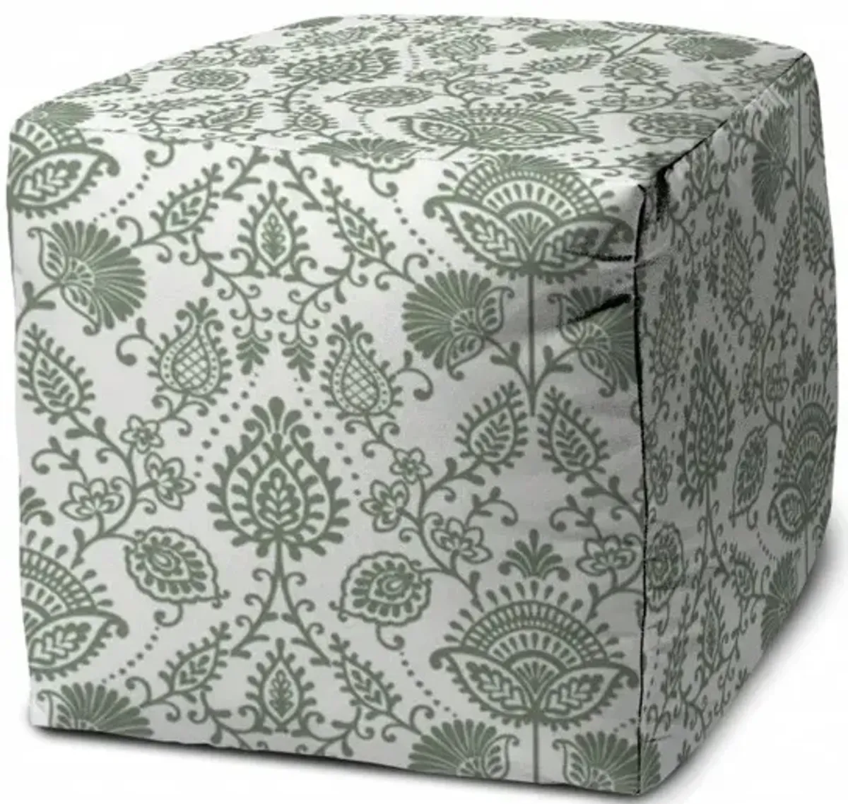 Cube Indoor / Outdoor Pouf Cover - Green