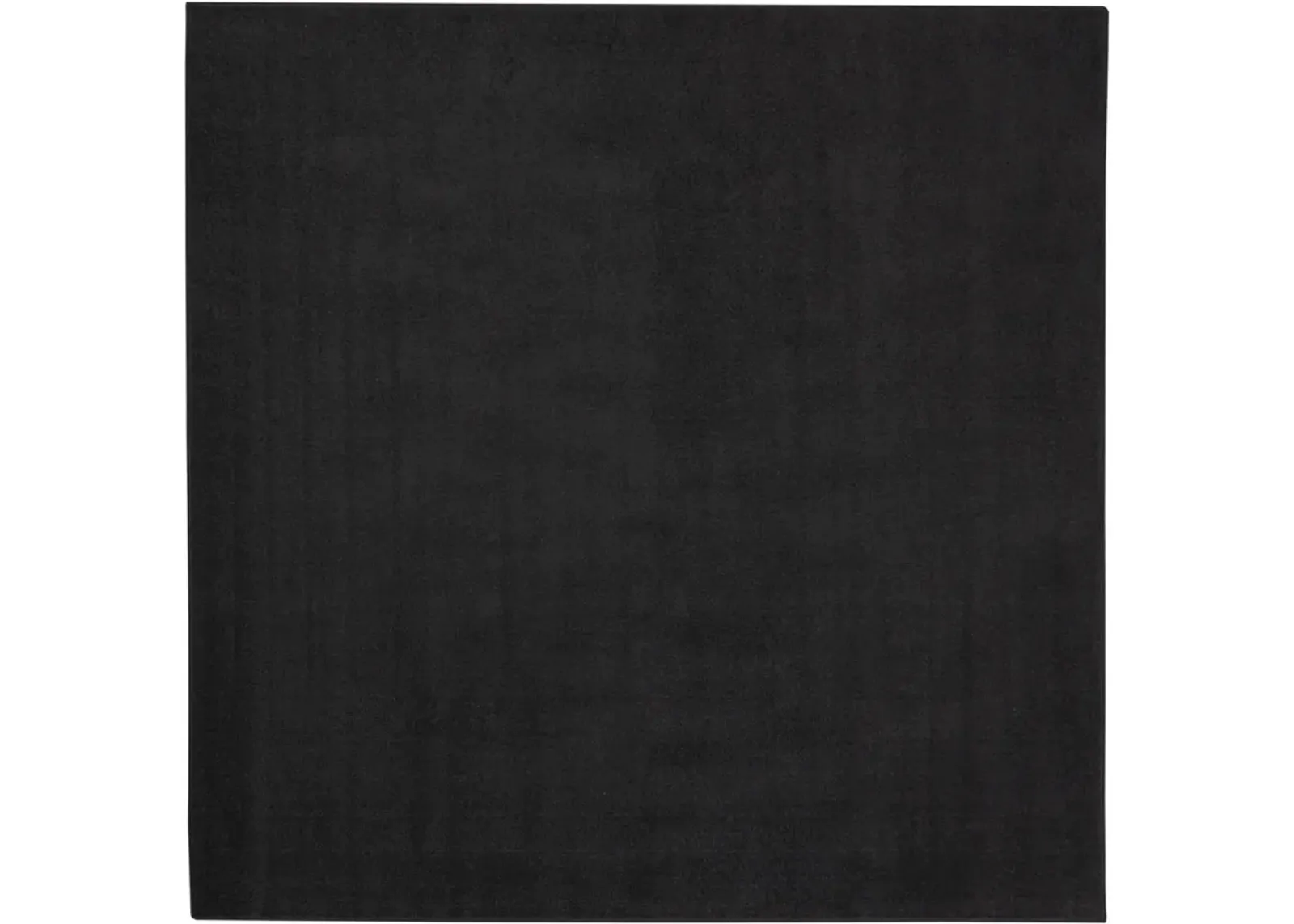 7' X 7' Square Non Skid Indoor / Outdoor Area Rug - Black